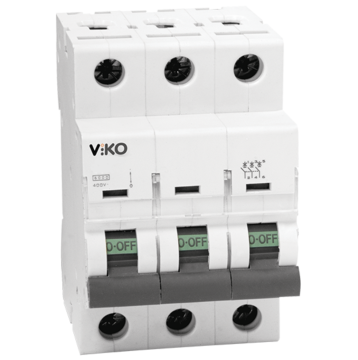 Viko Toptan 3x40A 4.5kA B Tipi 3 Kutuplu Otomatik Sigorta 40'lı Paket 4VTB-3B40