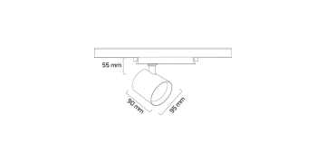 Goya 30 Watt Samsung Ledli Ray Spot Mağaza Aydınlatma Armatürü GY 3653-30