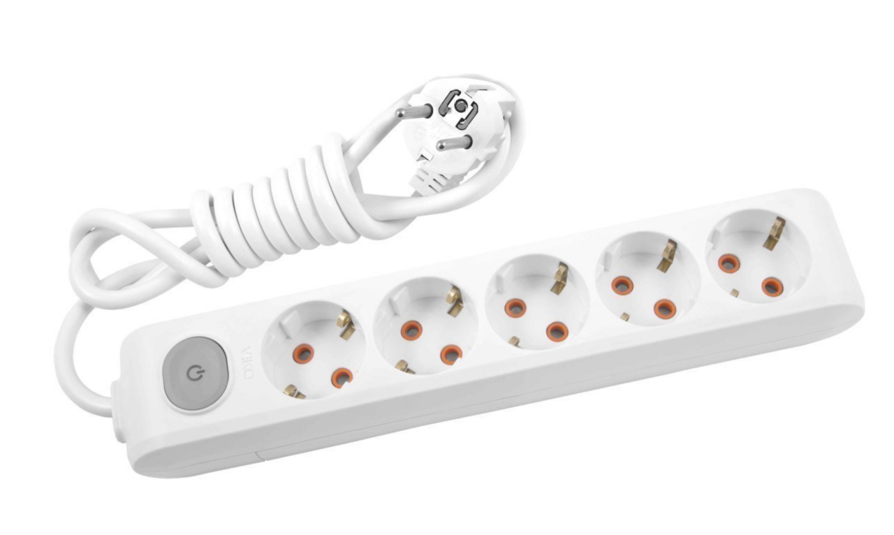 Viko Multi-led Beşli 3 Mt Anahtarlı Grup Priz Topraklı Çocuk Korumalı 90117503