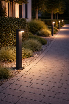 Goya 14W Dış Mekan Modern Bahçe Yol Aydınlatma Direği 75Cm GY 6268