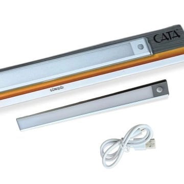Cata Bella 20 Watt Ledli Sensörlü Usb Şarjlı Sensörlü Cabinet CT-2465