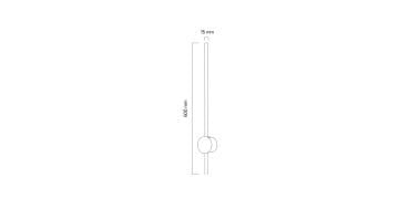 Goya 10W Dekoratif Anahtarlı Düz Duvar Aplik Aydınlatma Armatür 60CM GY 4211