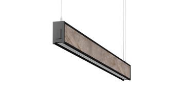 Goya 51 Watt Samsung Ledli Mermer Desenli Dekoratif Sarkıt Linear Armatür 180CM GY 8046-180 6500K (Beyaz Işık) - Gri Mermer - Sıva Üzeri Montaj