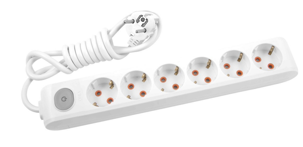 Viko Multi-led Altılı 3 Mt Anahtarlı Grup Priz Topraklı Çocuk Korumalı 90117603