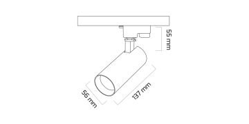 Goya 14 Watt Samsung Ledli Ray Spot Mağaza Aydınlatma Armatürü GY 3644