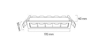 Goya 10 Watt Dimlenebilir Mercekli Samsung Led Spot Armatür GY 5115