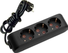 Viko Multi-led Üçlü 5 Mt Grup Priz Topraklı Çocuk Korumalı Siyah 90313305