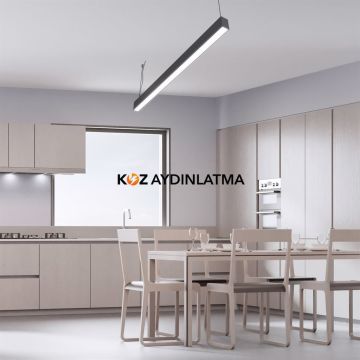 Cata 5x8 Profil Sarkıt Linear Armatür 90 Cm Beyaz Işık 6400K ct-9060 Beyaz - Askısız