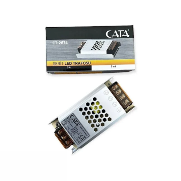 Cata 5 Amper İç Mekan Fansız Slim Şerit Led Trafo CT-2674