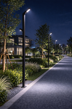 Goya 88W Dış Mekan Modern Bahçe Yol Aydınlatma Direği 295Cm GY 6281