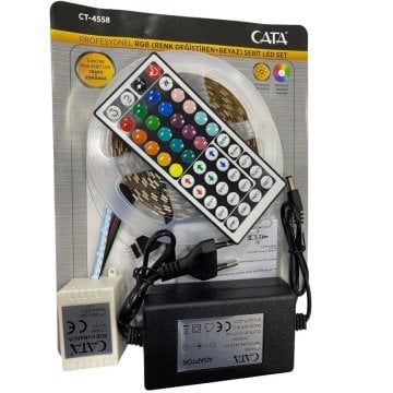 Cata 5 Metre Rgb Kumandalı Şerit Led Seti 352 Renk CT-4558