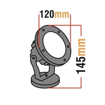 Led Ağaç Bahçe ve Peyzaj Aydınlatma Armatürü 6 Watt YEŞİL - IP67 Su Korumalı - Kazıksız - 12 Volt