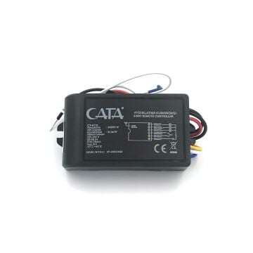 Cata 3'lü Avize Aydınlatma Kumandası 3x1000 Watt Üçlü Aydınlatma Kumandası Siyah ct-9115