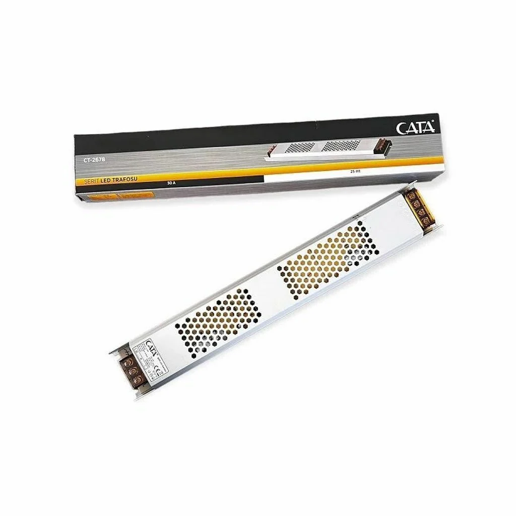 Cata 30 Amper İç Mekan Fansız Slim Şerit Led Trafo CT-2678