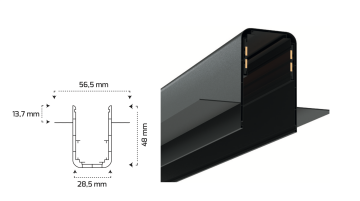 Goya Sıva Altı Trimless Magnet Ray 2 Metre GY 2005-3