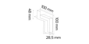 Goya Sıva Altı Trimless Magnet Ray L Dönüş Aparatı Tavan Tipi GY 2017