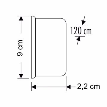 Cata 100W Kristal Bant Armatür 120 Cm Kristal Led Bant Armatür Aydınlatma CT-2479