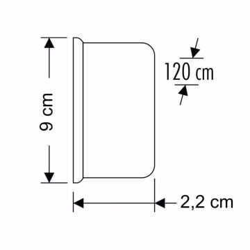 Cata 100W Kristal Bant Armatür 120 Cm Kristal Led Bant Armatür Aydınlatma CT-2479