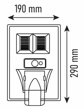 Noas 100W Kumandalı Güneş Enerjili Solar Sokak Armatürü YL73-0100-S