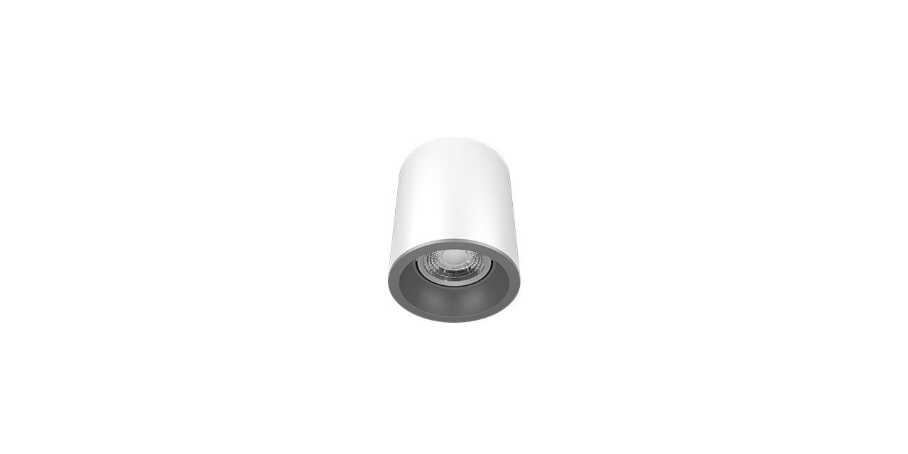 Goya 8 Watt 9x9 Yuvarlak Kasa Samsung Ledli Spot Armatür GY 1857-8 4000K (Natural Işık) - Beyaz - Titanyum - Dimli
