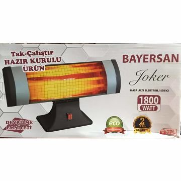 Bayersan Ayak Masa Altı Elektrikli Soba Ayak Isıtıcı Ufo Devrilme Emniyetli