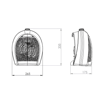 Kumtel 3 Kademeli Fanlı Isıtıcı 2000 Watt LX-6331