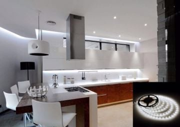 Noas 12 Volt İç Mekan 240 Ledli 2835 Çipli Şerit Led Beyaz Işık YL35-2401
