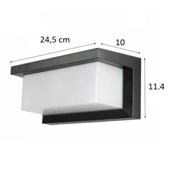 Cata 30W Cunda Dekoratif Dış Mekan Led Duvar Aplik Aydınlatma CT-7084