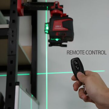 Unit Lm575Ld Lazer Seviye 12 Çizgi 3D Yeşil Yatay Dikey Çizgi Lazer Otomatik Kendinden Tesviye İle Uzakdan Kumanda