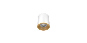 Goya 8 Watt 9x9 Yuvarlak Kasa Samsung Ledli Spot Armatür GY 1857-8 6500K (Beyaz Işık) - Beyaz - Gold - Dimli
