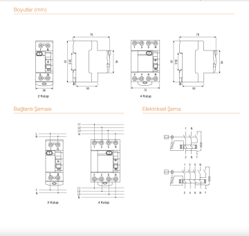 Viko 4x100A 30mA AC Tipi 4 Kutuplu Kaçak Akım Rölesi VTR4-10030