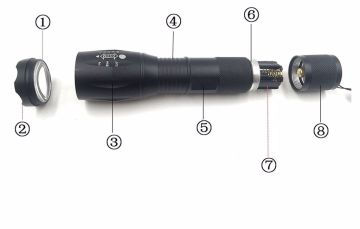 Noas Police Şarj Edilebilir Led El Feneri YL05-2031