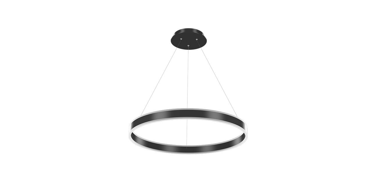 Goya 40 Watt Samsung Ledli Dekoratif Sarkıt Yuvarlak Linear Aydınlatma 60CM GY 8211-60