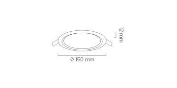 Goya 9 Watt Panel Led Armatür Alüminyum Kasa GY 1748