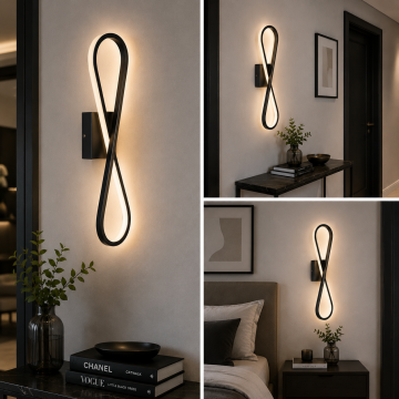 Flow Modern Led Duvar Apliği Dekoratif Aplik Duvar Aydınlatma