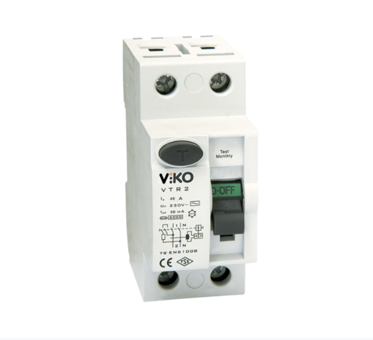 Viko 2x80A 300mA AC Tipi Yangın Koruma Rölesi VTR2-80300