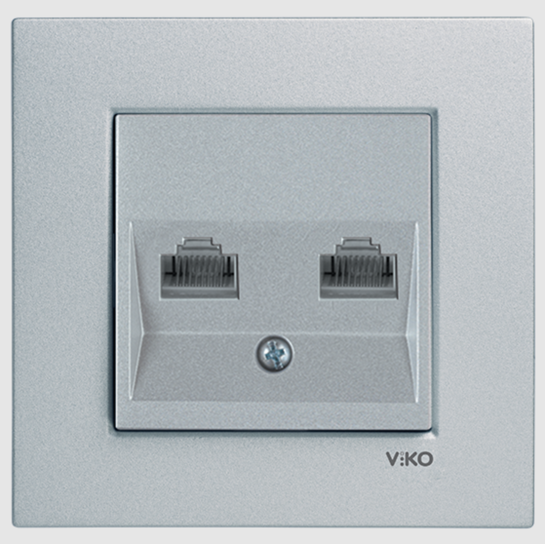 Viko Artline Novella İkili Data Prizi (2 X RJ45 CAT5E) Mekanizma + Kapak 92600034 Ceviz