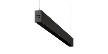 Goya 20 Watt Samsung Ledli Dekoratif Sarkıt Linear Aydınlatma Armatür 90CM GY 8080-90 4000K (Natural Işık) - Siyah - Sarkıt Montaj
