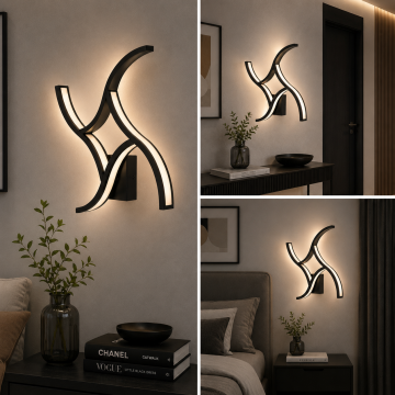 Vortex Modern Led Duvar Apliği Dekoratif Aplik Duvar Aydınlatma