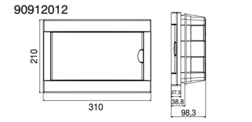 Viko On İkili Sigorta Kutusu Sıva Altı 90912012