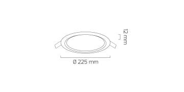 Goya 18 Watt Panel Led Armatür Alüminyum Kasa GY 1778