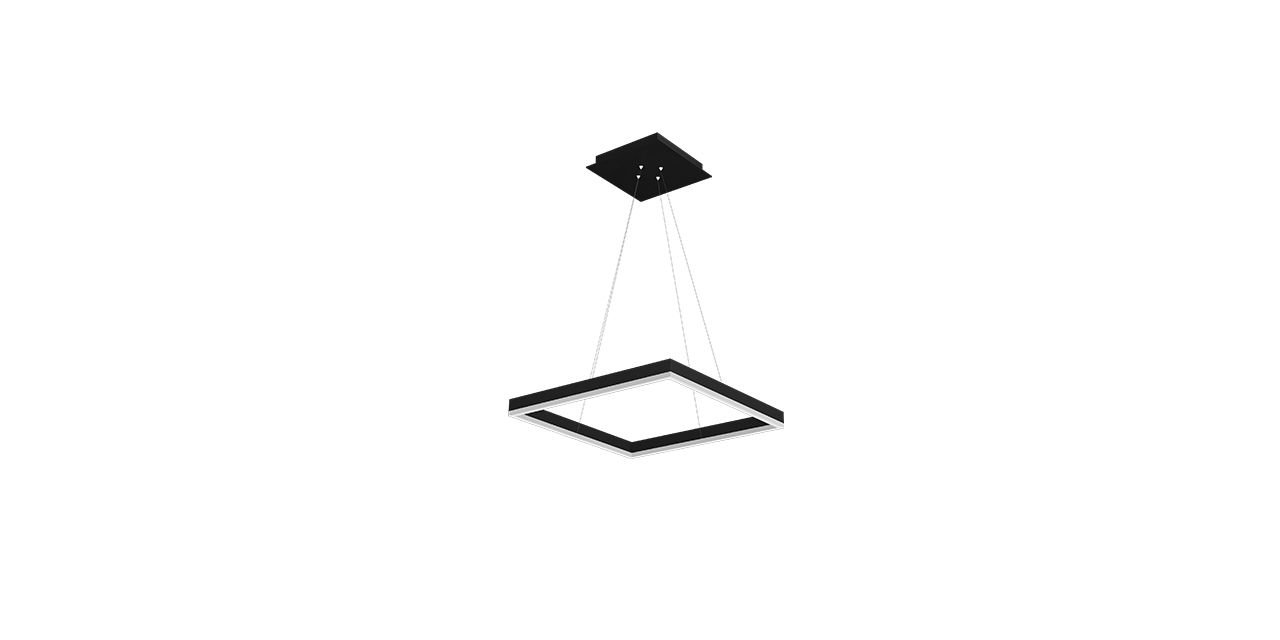 Goya 35 Watt Samsung Ledli Dekoratif Sarkıt Kare Linear Aydınlatma 40CM GY 8212-40