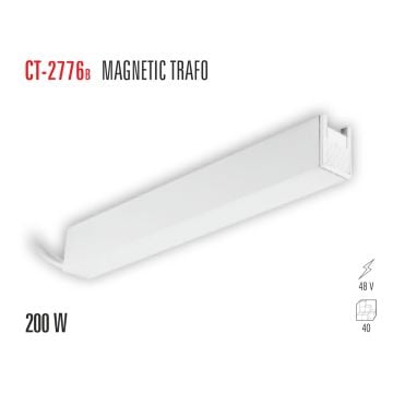 Cata 200 Watt Magnetic Trafo Magnetic Ray Armatür Trafo Beyaz Kasa ct-2776