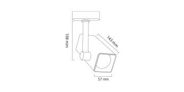Goya 14 Watt Samsung Ledli Ray Spot Mağaza Aydınlatma Armatürü GY 3641
