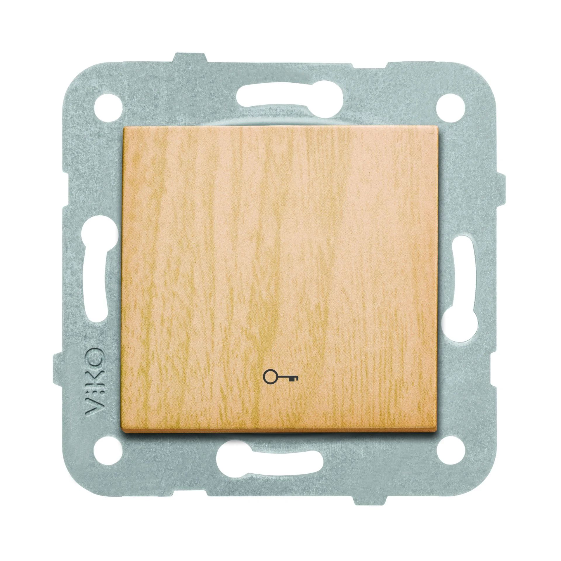 Viko Artline Novella Kapı Otomatiği Anahtarı Mekanizma + Kapak 92605305 Kayın