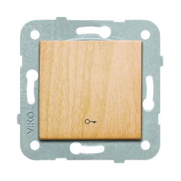 Viko Artline Novella Kapı Otomatiği Anahtarı Mekanizma + Kapak 92605305 Kayın