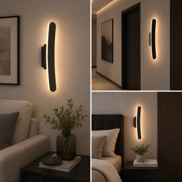 Curve Modern Led Duvar Apliği Dekoratif Aplik Duvar Aydınlatma