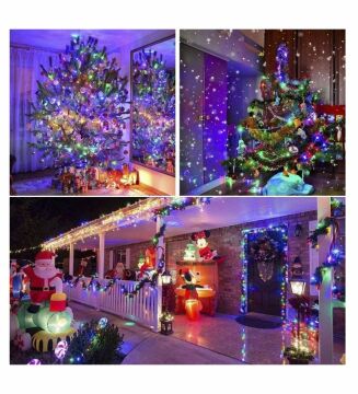 Animasyonlu Bluetooth ve Kumandalı Rgb Yılbaşı Ağacı Süsü 10 Metre 100 Ledli SNC-206-1