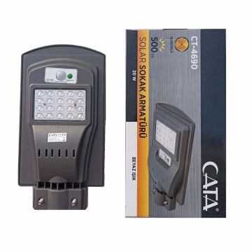 Cata 60W Güneş Enerjili Solar Sokak Aydınlatma Armatürü CT-4690