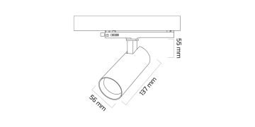 Goya 14 Watt Samsung Ledli Ray Spot Mağaza Aydınlatma Armatürü GY 3646